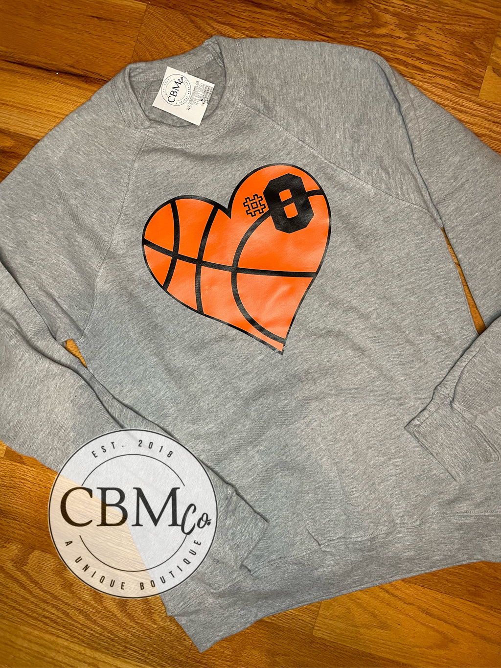 Basketball Heart Sweatshirt