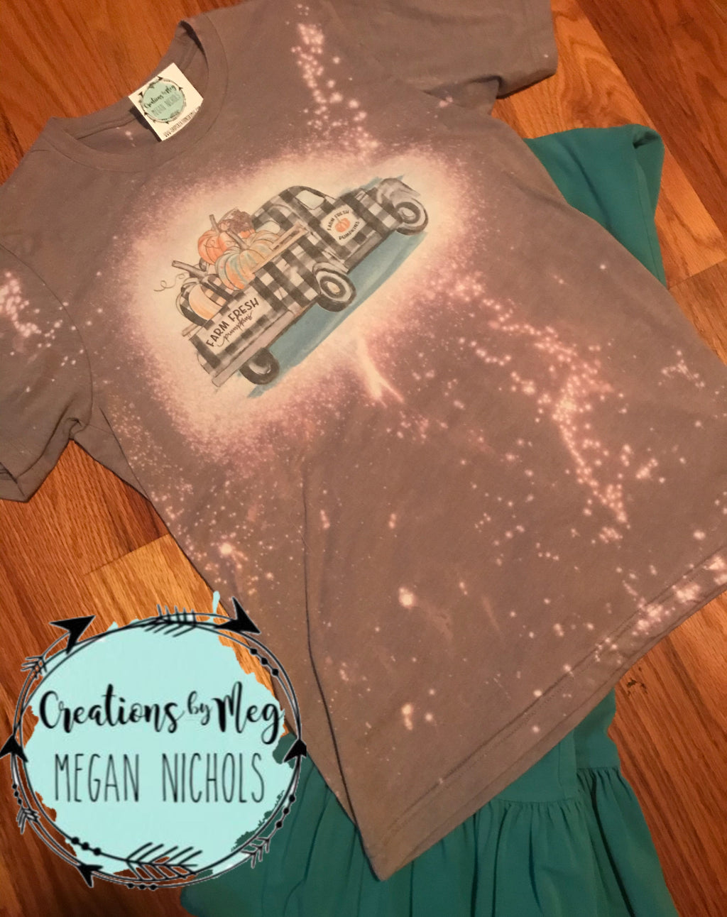 Pumpkin Patch Bleached Tee