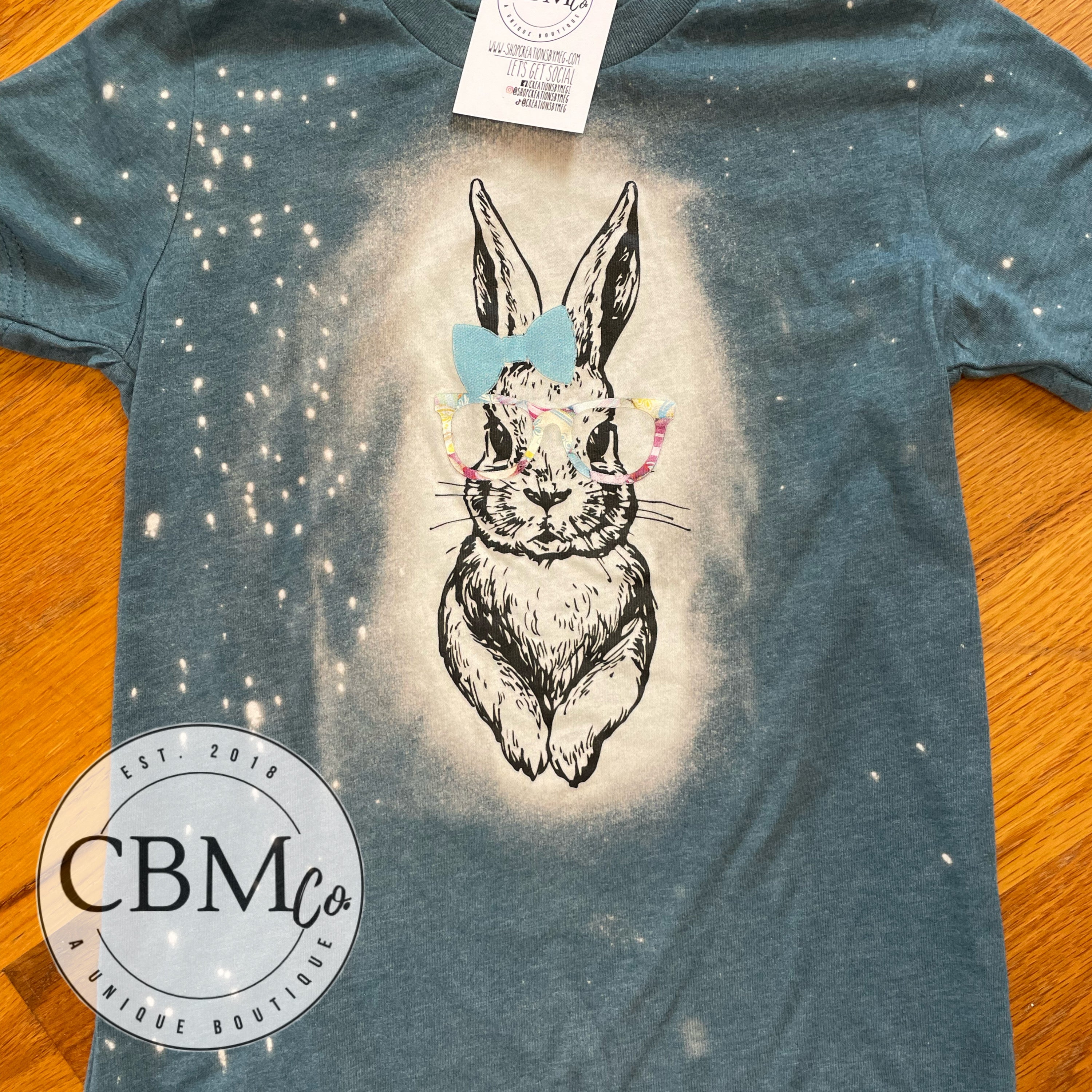 Easter Bunny Glasses Youth Tee