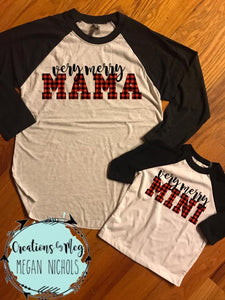 Very Merry Mama Raglan